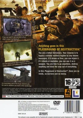 Mercenaries box cover back